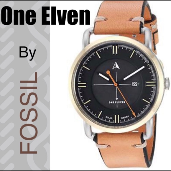 Fossil Other - One Eleven by Fossil Solar Natural Leather Watch